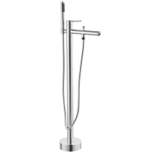 Chrome bathhub faucet free standing floor stand bathroom mixer faucet freestanding taps